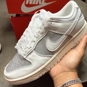 Nike Women's White and Gray Sneakers